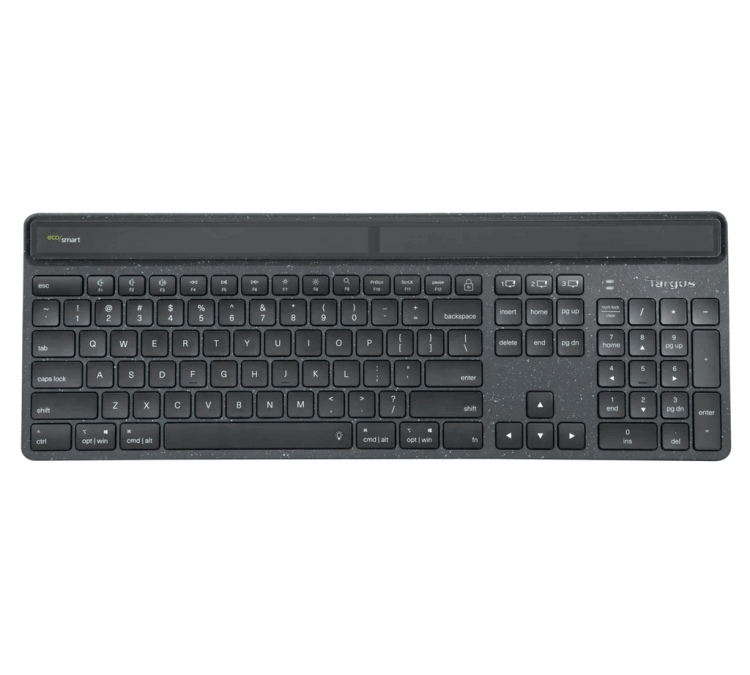 TARGUS TECLADO BT HARVESTING ECOSMART – TECNOLOGIA SOLAR