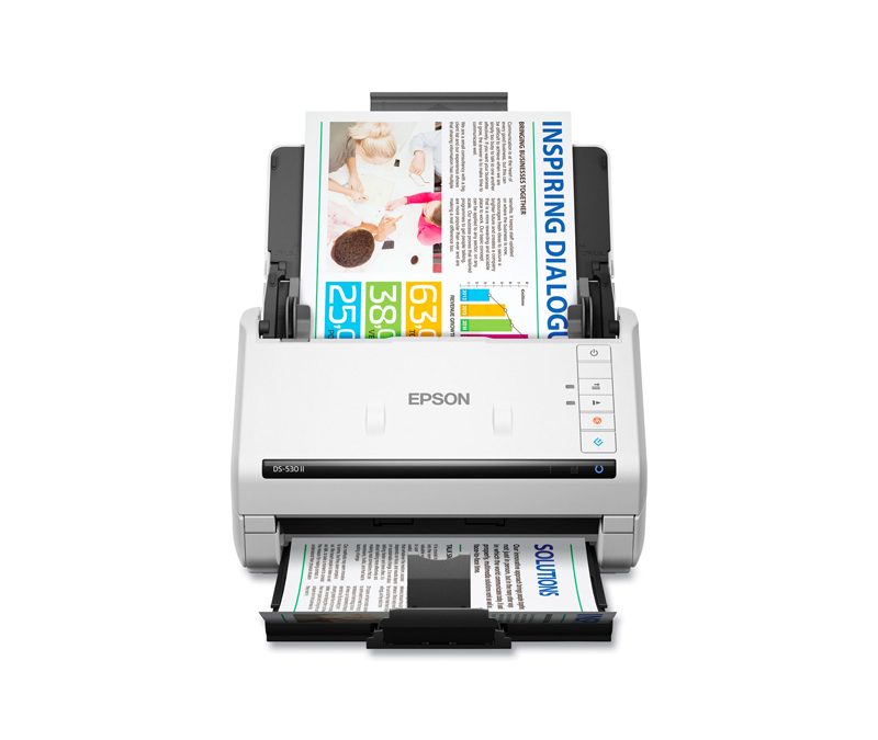 Epson DS-530 II – Escáner de documentos – hasta 35 ppm/70 ipm1, impresión a doble cara en 1 pasada