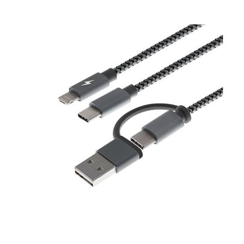 Xtech – USB cable – USB Type A or C – Micro USB or Lightning and USB type C