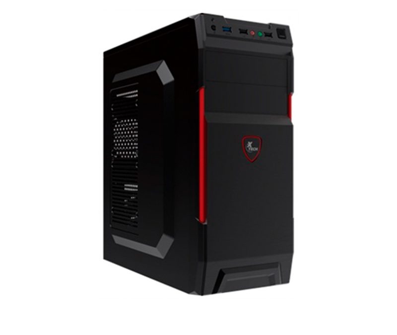Xtech – Desktop – ATX – Black and red