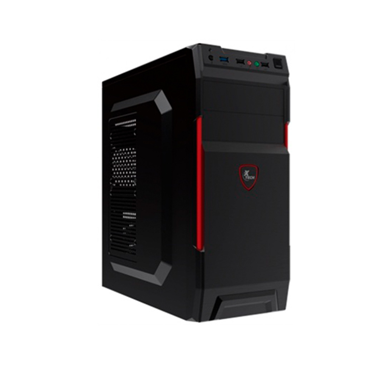 Xtech - Desktop - ATX - Black and red
